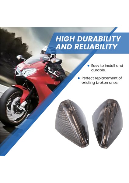 1 Çift Motosiklet Dönüş Sinyal Lambası Gösterge Işığı Honda VFR800 Vfr 800 1998-2001 Dikiz Aynası Yan Lambası (Yurt Dışından)
