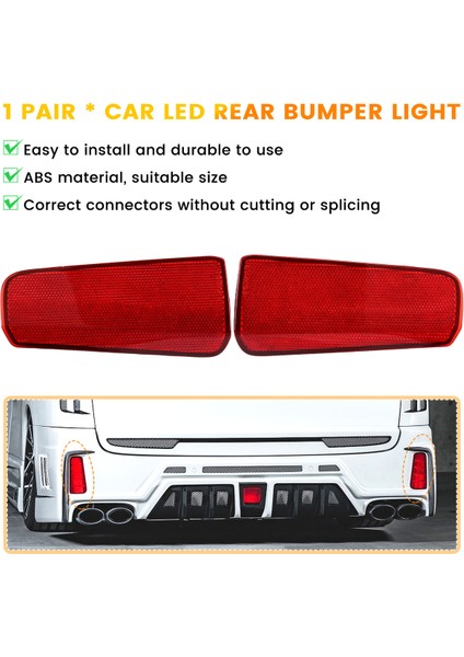 Araba LED Arka Tampon Reflektör Işık Fren Lambası Arka Lambası Toyota Alphard 30 Serisi Için (Yurt Dışından)