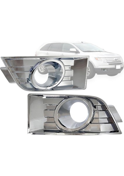 Ön Tampon Sis Farı Kapağı Çerçeve Trimi Krom 7T4Z17E810B 7T4Z17E811B Ford Edge 2007-2010 Aksesuarları (Yurt Dışından)