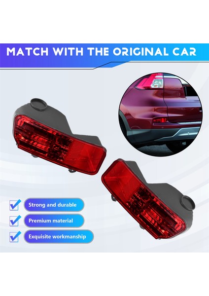 Sol Sağ Arka Tampon Reflektör Arka Sis Lambası Sis Lambası Honda Crv 2015 2016 2017 Rm1 Rm2 Rm3 Rm4 Sis Lambası Ampul Yok (Yurt Dışından)