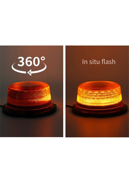 Araba 12V 24V LED Acil Durum Strobe Işıkları Araba Tavanı Flaş Uyarı Işığı Tehlike Sinyal Lambası Manyetik Montaj (Yurt Dışından)