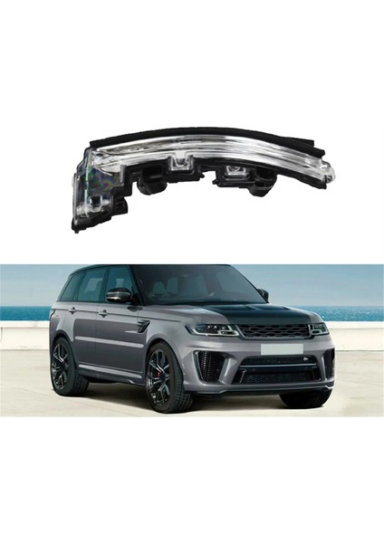 Araba Dikiz Aynası Yan Lambası LED Dönüş Sinyal Lambası Land Rover Discovery 4 Range Rover Sport Evoque LR027945 R (Yurt Dışından)