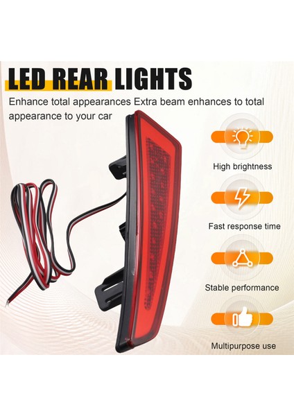 Araba LED Arka Tampon Reflektör Işık Fren Lambası Arka Lambası 8192048050 8191048050 Lexus RX350 RX450H Için (Yurt Dışından)