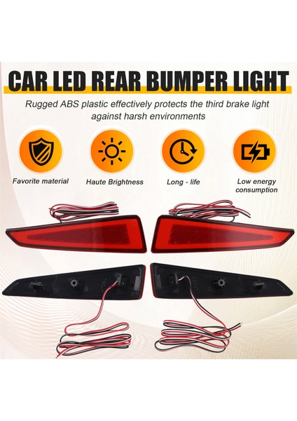Araba LED Arka Tampon Reflektör Işık Fren Lambası Arka Lambası 8192048050 8191048050 Lexus RX350 RX450H Için (Yurt Dışından)