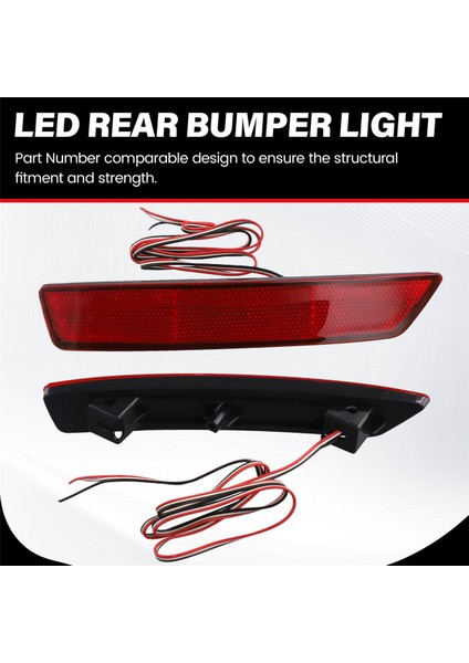 Araba LED Arka Tampon Reflektör Işık Fren Lambası Arka Lambası Honda Fit 2020- (Yurt Dışından)