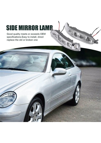 Mercedes Benz Clk Sınıfı W209 C209 2002-2009 Için Araba Yan Ayna LED Lambası Dikiz Aynası Dönüş Sinyal Lambası A2308200721 L (Yurt Dışından)