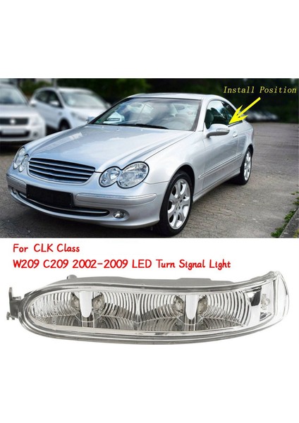 Mercedes Benz Clk Sınıfı W209 C209 2002-2009 Için Araba Yan Ayna LED Lambası Dikiz Aynası Dönüş Sinyal Lambası A2308200721 L (Yurt Dışından)
