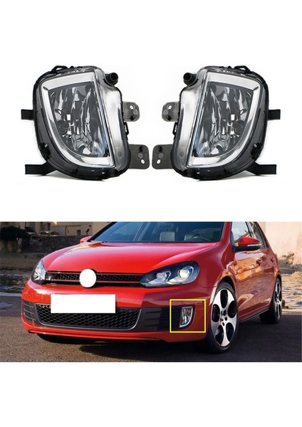 5K0941699C Araba Ön Sol Sis Lambası Sis Lambası Grubu Vw Golf 6 A6 Mk6 Gtı Jetta Glı 2010-2016 5K0941699E (Yurt Dışından)