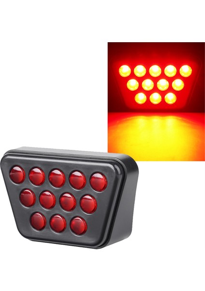 Araba 12V Fren Pilot Işıkları 12 LED Arka Stop Lambaları Flaş Araba Uyarı Geri Vites Durdurma Emniyet Lambaları Araba Suv Atv Için (Yurt Dışından)