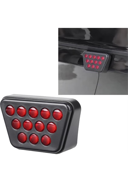 Araba 12V Fren Pilot Işıkları 12 LED Arka Stop Lambaları Flaş Araba Uyarı Geri Vites Durdurma Emniyet Lambaları Araba Suv Atv Için (Yurt Dışından)