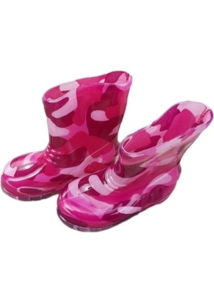 Desenli Çocuk Çizmeleri Astarsiz