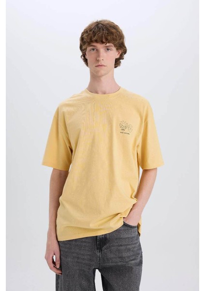 Rick And Morty Sarı Erkek T-Shirt E3264AX/YL506 modelleri