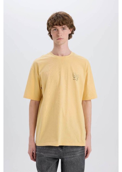 Rick And Morty Sarı Erkek T-Shirt E3264AX/YL506 fırsatları