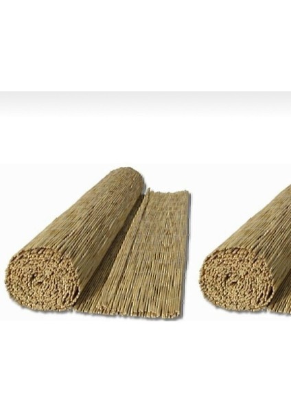 Kamış Çit Bambu Çit Hasır Doğal 1,00 x 5,00 Metre (Telli)