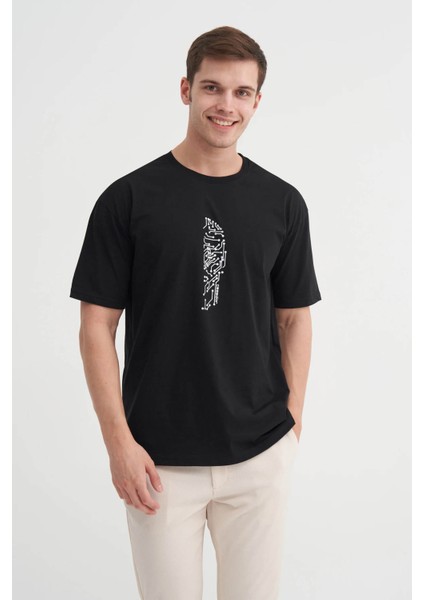 Siyah Erkek T-Shirt 4018