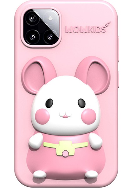 P1 Plus Bebek Erken Eğitim Çocuk Telefonu Oyuncak Çift Lensli Kamera (Depolama Kartı Olmadan) - Pembe (Yurt Dışından)
