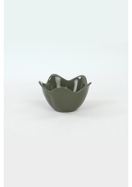 Koyu Yeşil Zambak Çerezlik / Sosluk 12 Cm 6 Adet modelleri