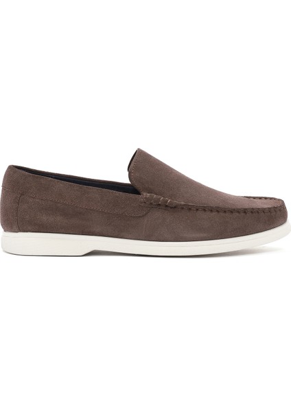 Fly Erkek Vizon Süet Deri Loafer 25SFD631010