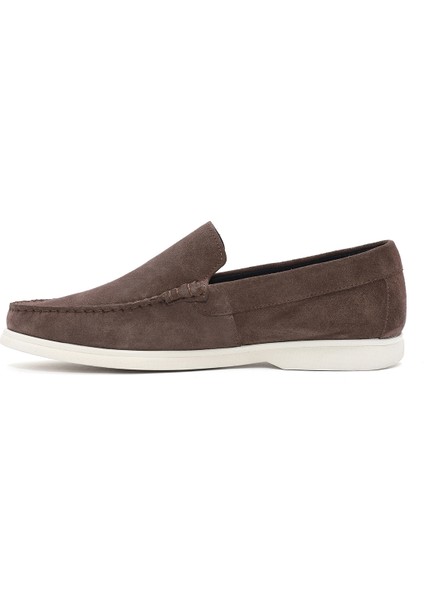 Fly Erkek Vizon Süet Deri Loafer 25SFD631010