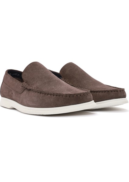 Fly Erkek Vizon Süet Deri Loafer 25SFD631010