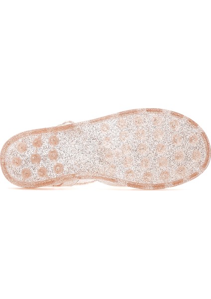 Kadın Altın Bilekten Bantlı Jelly Sandalet 25SFE4907PV
