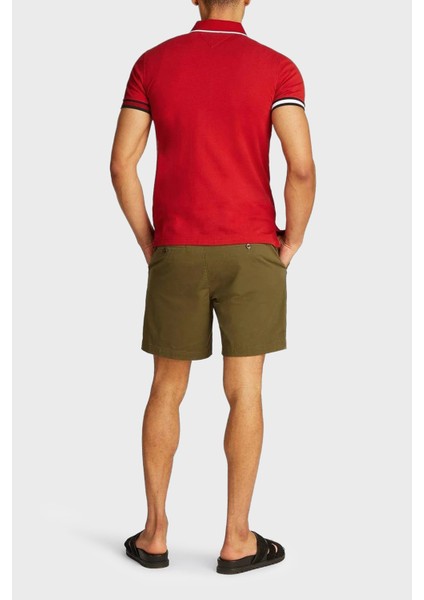 Pamuklu Slim Fit Düğmeli Polo Yaka T Shirt Erkek Polo Yaka T Shirt MW0MW38458 Xld modelleri