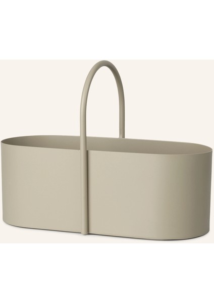 Mat Boyalı Toz Kaplamalı Oval Metal Sepet