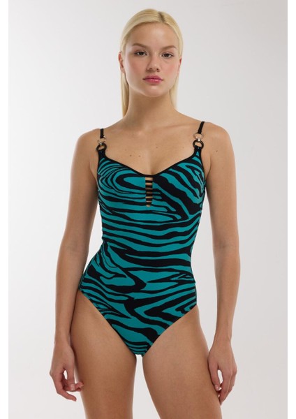 4312 Siyah Yeşil Mayo