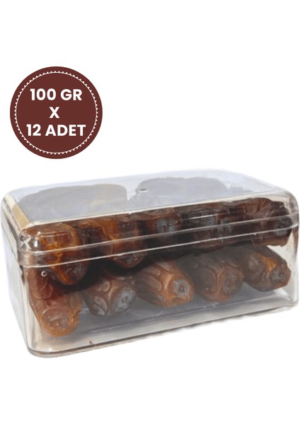 Medine Mebrum Hurma Duble– 12LI Hediye Seti (100G x 12 Adet) 1200 Gram