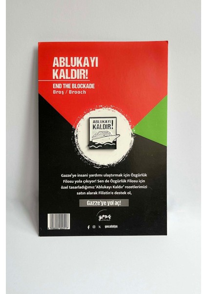 Ablukayı Kaldır Rozet/broş