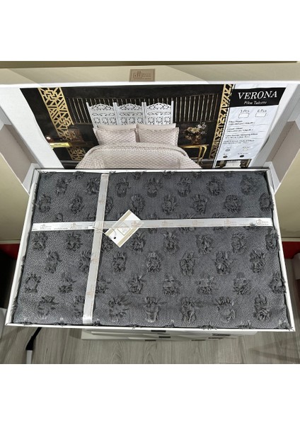 Verona Çift Kişilik Pike Takımı 3 Parça