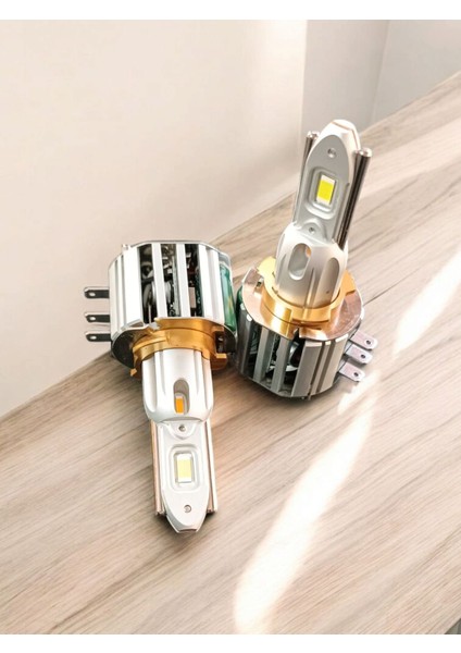 Vrpro H15 ŞİMŞEK ETKİLİ LED Xenon Far Ampulü Csp Çip 15000LÜMEN Zenon Turncu Beyaz 2renk
