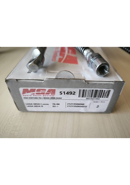 Lada Niva 4x4 Ön Fren Hortumu 2 Adet Uzun Tip 52 cm Koruyucu Yaylı Mga 51492 fırsatları