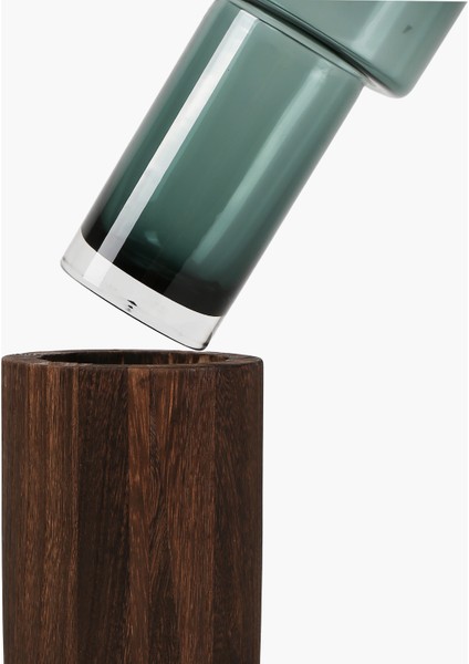 Ahşap Stantlı Vazo Koyu Yeşil Xxxl ∅12X41CM fiyatları