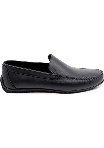 Hakiki Deri Loafer Mokasin Siyah Erkek Ayakkabı 23326