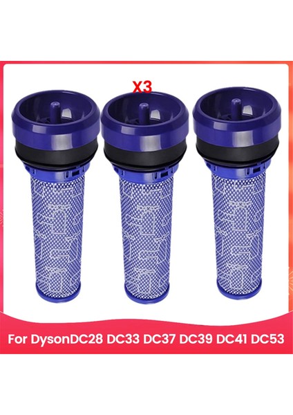 Dyson DC28 DC33 DC37 DC39 DC41 DC53 Elektrikli Süpürge Için Filtre Yıkanabilir Ön Filtre Yedek Parçalar Aksesuarlar (Yurt Dışından)
