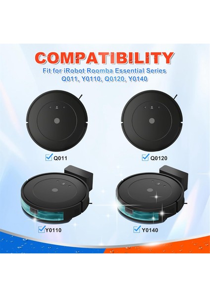 Irobot Roomba Combo Essential Serisi Y0140 Y0110 Y0540, Vac Q0120 Q011 Q052 Y,q Serisi Aksesuarları Için Yedek Parçalar (Yurt Dışından) fiyatları