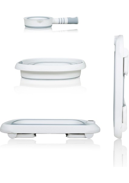 Katlanır Bebek Banyo Küvet Seti Termometreli (40LT)