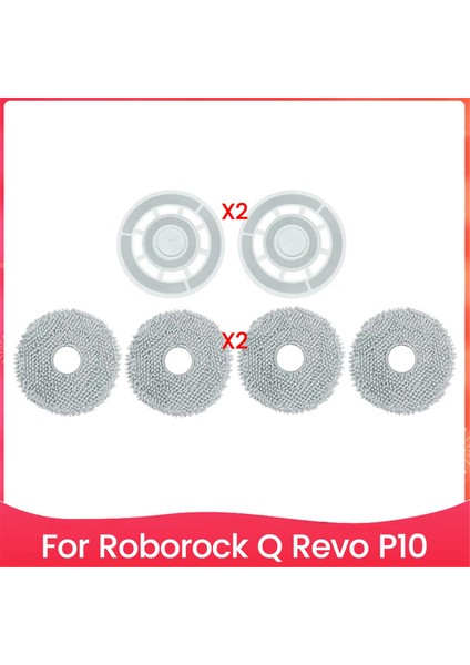 Roborock Q Revo P10 Için Elektrikli Süpürge Paspas Pedi Tutucu, Islak ve Kuru Temizleyici Paspas Bezi Parçaları (Yurt Dışından)