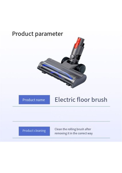 Dyson V7 V8 V10 V11 V15 Elektrikli Süpürge Aparatı Için Doğrudan Li Fırça Başlığı Halı Zemin Temizliği Için LED Toz Algılama (Yurt Dışından)