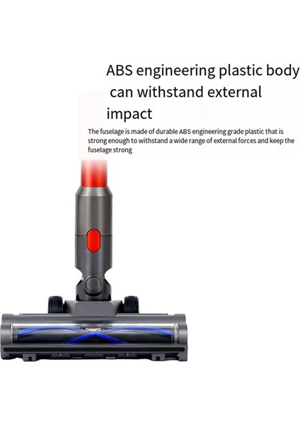 Dyson V7 V8 V10 V11 V15 Elektrikli Süpürge Aparatı Için Doğrudan Li Fırça Başlığı Halı Zemin Temizliği Için LED Toz Algılama (Yurt Dışından)