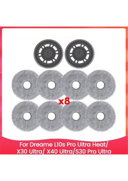 Dreame L10S Pro Ultra Heat X30 Ultra X40 Ultra S30 Pro Ultra Elektrikli Süpürge Yedek Parçası Için Mop Tutucu ve Mop Bezi (Yurt Dışından)