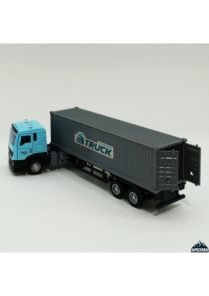 Oyuncak Metal Kasa Kapıları Açılan Çek Bırak Dorseli Model Çekici Tır Die-Cast 25 cm indirimleri