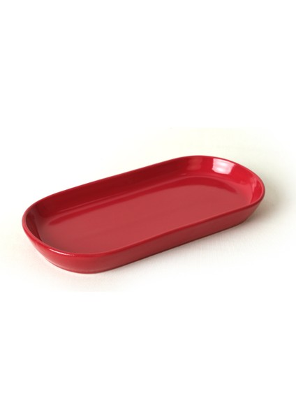 Kırmızı Noyan Kayık Tabak 2 Adet 26 cm 506