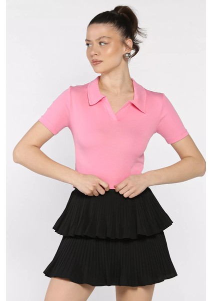 Kadın Polo Yaka Tişört P-00016994