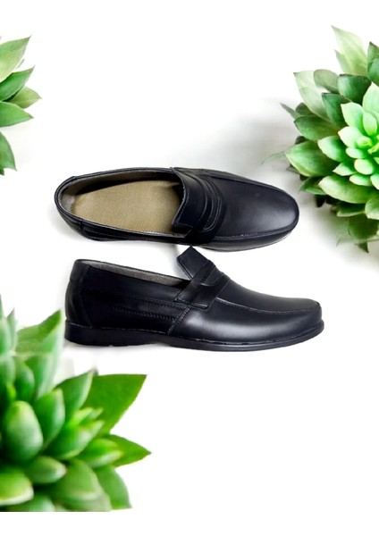 Deri Makosen Günlük Bağcıksız AYAKKABI-21K modelleri