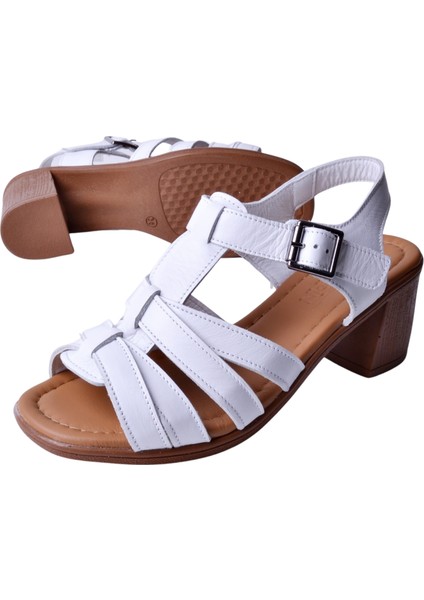 Femi 490 Kadın Deri Topuklu Sandalet modelleri