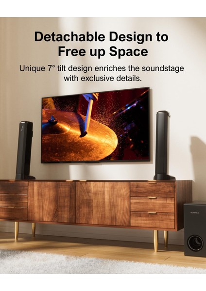 Apollo S50 4.1 200W Bluetooth 5.3 HDMI Arc/optik/aux Tv Soundbar (U3600) modelleri