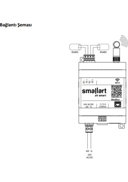Modbus RTU to Modbus TCP/IP Dönüştürücü (Gateway)