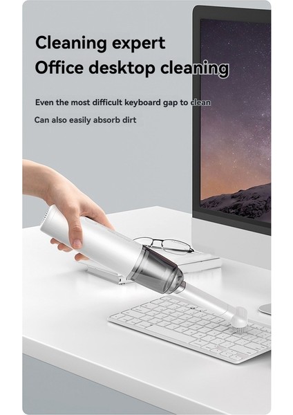 Taşınabilir Mini El Tipi Kablosuz Elektrikli Süpürge USB Şarj Edilebilir Yıkanabilir Hepa Filtreli Araba Ev Evcil Hayvan Için (Yurt Dışından)